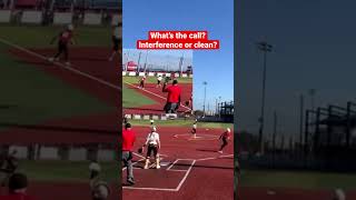 Questionable interference call 12u softball softball softballgame baseball [upl. by Orvah]