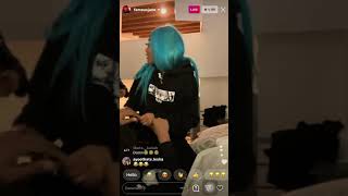 POSITIVEIDAA amp JANOTOFAMOUS FIGHTING ON IG LIVE [upl. by Runkle541]