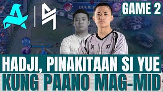 HADJI PINAKITAAN SI YUE KUNG PAANO MAG MID  RORA VS BLCK  GAME 2  MPLPH SEASON 14 [upl. by Nauqel]