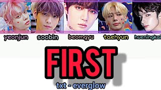 how would txt sing everglow first line distribution txt first everglow tomorrowxtogether [upl. by Haidabez]