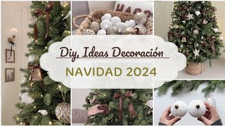 DIY DECORACIÓN ÁRBOL NAVIDAD 🎄 Ideas para Decorar un Árbol de Navidad 2024  Diy Christmas [upl. by Iong430]