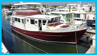 Youll Be SHOCKED by This DIRT CHEAP amp IMMACULATE Steel Trawler Full Tour Learning the Lines [upl. by Verla244]