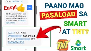 HOW TO PASALOAD IN TNT amp SMART🤔 PAANO MAGPASALOAD SA SMART AT TNT  SHAREPASALOAD IN TNT amp SMART [upl. by Nannarb]