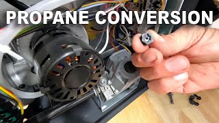 Howto Convert a Garage Heater from Natural Gas to Propane Pt1 [upl. by Dnomaid]