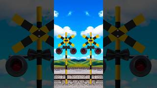 Railroad Crossing Signal 🚦shorts railroadcrossing ☢️🚂🚦youtubeshorts [upl. by Aelanej]