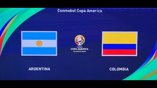 ARGENTINA VS COLOMBIA  MATCH LIVE  GAMEPLAY 4K WATCH ALONG [upl. by Amak830]