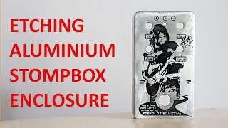 Etching aluminum surface at home in 9 steps stompbox enclosure  full tutorial napisy PL [upl. by Desmund]