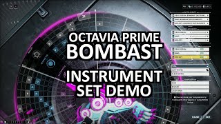 Warframe Mandachord Bombast Instrument Set Demo [upl. by Yajet884]