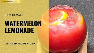 Homemade Watermelon Lemonade Recipe SO REFRESHING 2024 [upl. by Tabib]