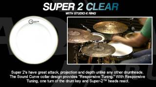 Super2 Clear Drumheads with StudioX Ring [upl. by Perot]