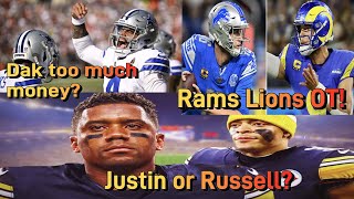 The Parkers Couch Dak Watson Cowboys Browns Rams Lions and Justin Fields vs Russell Wilson [upl. by Furey]