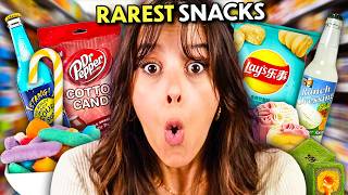 We Try Rare and Bizarre Snacks From Around The World [upl. by Autrey]