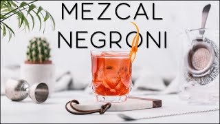 How to make a Negroni with Mezcal  The Mezcal Amaroni cocktail recipe [upl. by Frans622]