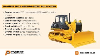 SHANTUI SD22 Bulldozer Specs amp Performance [upl. by Namara116]