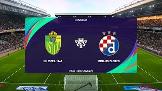 NK Istra 1961 vs Dinamo Zagreb 15032023 HNL PES 2021 [upl. by Ridgley]