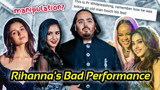 ANANT AMBANI amp RADHIKA MERCHANTS WEDDING RIHANNAS PERFORMANCE WAS LOW EFFORT [upl. by Ryley]