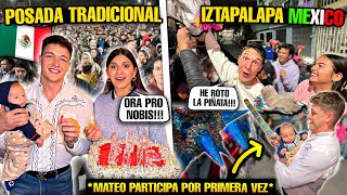 🇪🇸 VAMOS a una POSADA TRADICIONAL en IZTAPALAPA MÉXICO 🇲🇽 ROMPEMOS la PIÑATA [upl. by Attena]