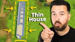 I built a ridiculously thin house in The Sims 4 [upl. by Nonahs]