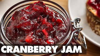 Cranberry Jam Recipe for Beginners How to make Cranberry Jam at Home [upl. by Ardnaeel]