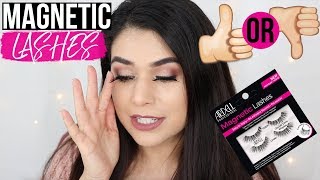 ARDELL MAGNETIC LASHES REVIEW amp TRY ON [upl. by Araht]