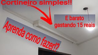 Como fazer cortineiro simples e barato [upl. by Ynattirb157]