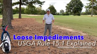 Loose Impediments  USGA Rule 151 Explaied [upl. by Lev564]