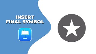 How to insert final symbol in Apple Keynote [upl. by Shelah]