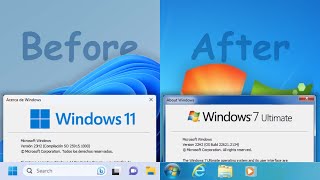 How to transform Windows 11 into Windows 7 [upl. by Oirottiv178]