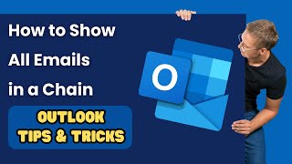 Outlook  How to show all emails in a chain نمایش زنجیره ای ایمیل ها در اوت ل [upl. by Burtie]