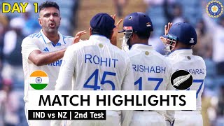 India vs New Zealand 2nd Test Day 1 Highlights  IND vs NZ 2nd Test Match Highlights  IND vs NZ [upl. by Mcguire]