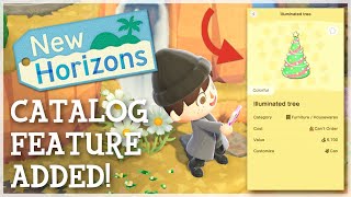 Animal Crossing New Horizons  NEW Catalog Feature Added NookLink App [upl. by Aicenra691]