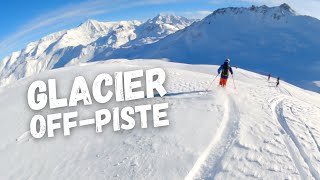 Grand Motte glacier offpiste  Tignes Val dIsère [upl. by Lyrak]