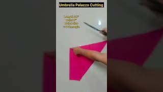 How to Make Umbrella Palazzo CuttingPalazzo CuttingPalazzo Katne Ka Tarika palazzocutting shorts [upl. by Sutsuj]