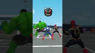 Random Captain America vs Joker Battle  Boy Spider 3D spiderman shorts [upl. by Merras]