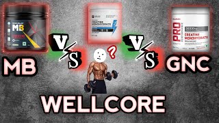 CREATINE💧Wellcore VS Mb VS Gnc creatine creatinemonohydrate [upl. by Auberta]