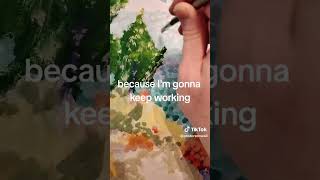 UPDATE Pointillism Painting update artist painting acrylicpainting liquitex pointillism [upl. by Azila]