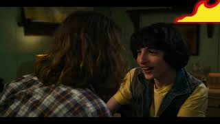 Stranger Things Season 3 Kiss Scene Millie Bobby Brown and Finn Wolfhard [upl. by Nazar]