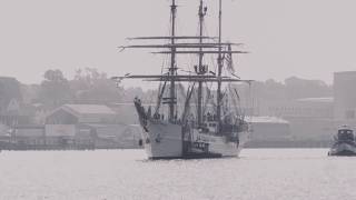 USCGC Eagle Arriving new London CT [upl. by Jennica]