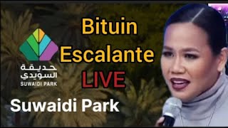 Bituin Escalante Live AL Suwaidi Park Riyadh Season Nov 10 2023 with Filipino Comunity in KSA [upl. by Adiaj47]