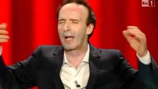 Benigni  Sanremo 2011  Inno di Mameli [upl. by Omer15]