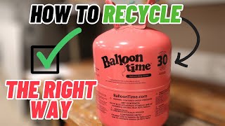 How to Recycle a Helium Tank Properly  Balloon Time Helium Tank Disposal [upl. by Rumit]