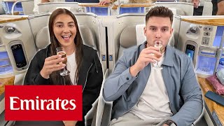 Surprising My Fiancee With Business Class To Dubai  Emirates A380 [upl. by Call]