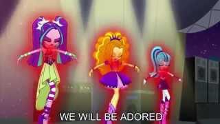 Welcome to the Show With Lyrics  My Little Pony Equestria Girls Rainbow Rocks Song [upl. by Eyk]