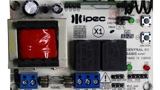 Como instalar placa Ipec X1 substituindo a da Peccinin e configuração do controle  motor de portão [upl. by Eilrac658]