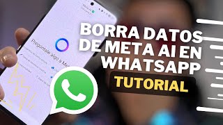 ¡Elimina TUS DATOS de META AI en WhatsApp AHORA MISMO 🚨🔥 Tutorial 2024 [upl. by Rosenberg]