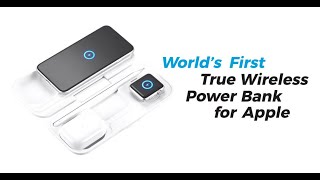 MOMAX Airbox  True Wireless Charging Power Bank for Apple Devices [upl. by Eiramanad]