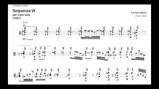 Berio  Sequenza VI score HD [upl. by Charie]