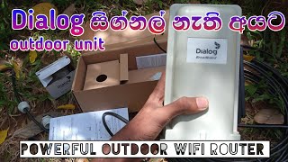 ZLT P11H 4G Outdoor wifi router unit  dialog outdoor unit unboxing amp setup vikumshahara [upl. by Anitsyrk]