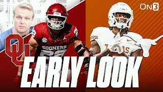 EARLY LOOK Texas Longhorns vs Oklahoma Sooners  Steve Sarkisian vs Brent Venables Schematic Battle [upl. by Ennaylil121]