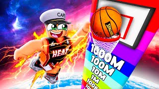 Becoming BEST Dunker in SUPER DUNK SIMULATOR in ROBLOX [upl. by Aneekat300]